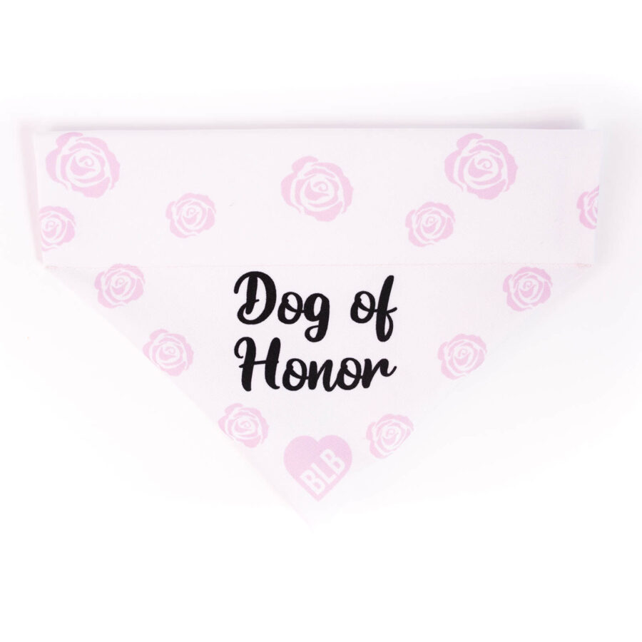 chusty dla psów z napisem dog of honor